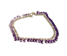 Load image into Gallery viewer, Ombré Amethyst Sterling Silver Bracelet
