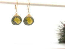 Load image into Gallery viewer, Festive and Gold Faceted Cubic Zirconia Earrings
