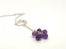 Load image into Gallery viewer, Amethyst Flower Necklace
