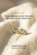 Load image into Gallery viewer, Light Blue Cubic Zirconia Stud Earrings

