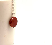 Load image into Gallery viewer, Red Coin Pearl Necklace
