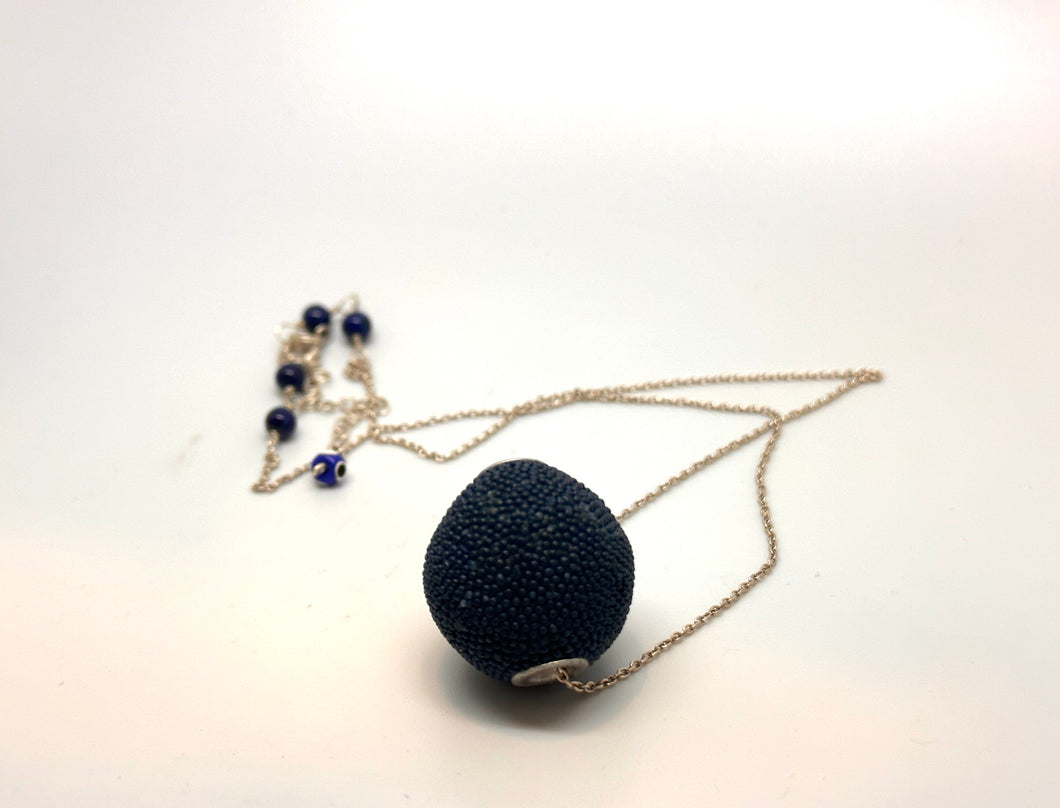 Navy Blue one of a kind Necklace