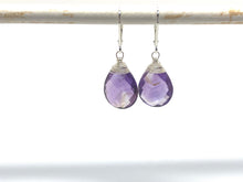 Load image into Gallery viewer, Large Faceted Amethyst Earrings
