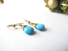 Load image into Gallery viewer, Gold Filled Turquoise Earrings
