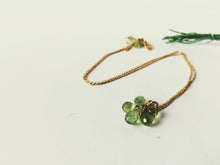 Load image into Gallery viewer, Peridot Gemstone Flower Necklace
