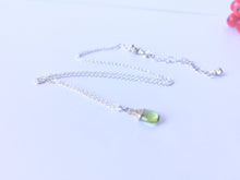 Load image into Gallery viewer, Sterling Silver Gemstone Drop Necklace
