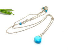 Load image into Gallery viewer, Turquoise Gemstone Drop Necklace
