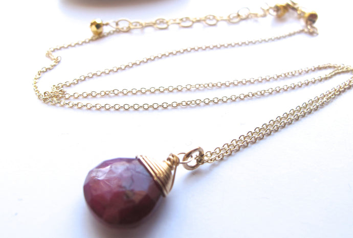 Necklace with Ruby