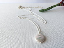 Load image into Gallery viewer, Freshwater Coin Pearl Necklace

