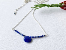 Load image into Gallery viewer, Lapis Sterling Silver Gemstone Beauty Necklace
