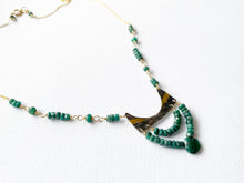 Load image into Gallery viewer, Keum Boo Statement necklace with Emeralds
