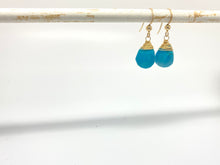 Load image into Gallery viewer, Turquoise Gold Earrings
