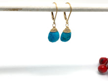 Load image into Gallery viewer, Turquoise Gemstone Drop Earrings
