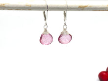 Load image into Gallery viewer, Pink Mystic Quartz Wire Wrapped Earrings
