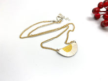 Load image into Gallery viewer, Keum Boo Half Moon Necklace in 2 tone
