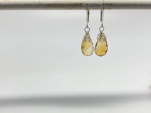 Load image into Gallery viewer, Citrine Leverback Sterling Silver Earrings
