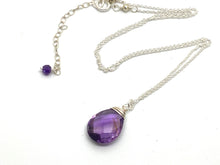 Load image into Gallery viewer, Large Faceted Amethyst Necklace
