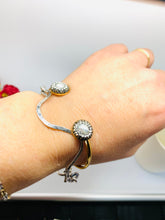 Load image into Gallery viewer, Pearls and Crystals Bangle
